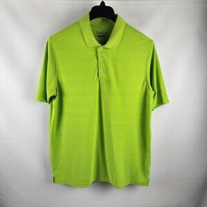 Walter Hagen Mens Large Green Hydro -Dri S/S Golf Polo